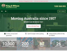 Tablet Screenshot of kingandwilson.com.au